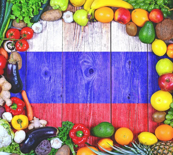 Frisches Obst Und Gemüse Aus Russland — Stockfoto