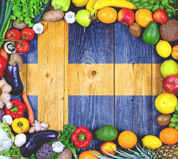 Frutas Hortalizas Frescas Suecia — Foto de Stock