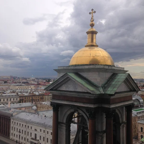Blick Von Oben Von Der Kolonnade Der Kathedrale Isaac Auf — Stockfoto