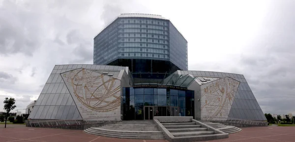 Minsk Bielorrusia Junio 2014 Edificio Moderno Biblioteca Nacional Bielorrusia Minsk — Foto de Stock
