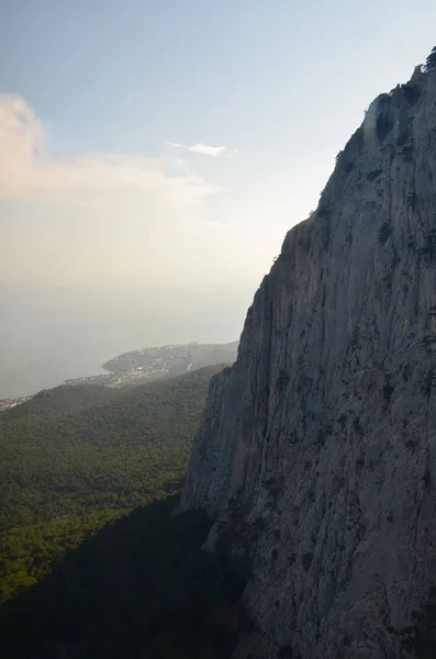 Άποψη Από Όρος Petri Στην Κριμαία Άποψη Της Θάλασσας Στην — Φωτογραφία Αρχείου