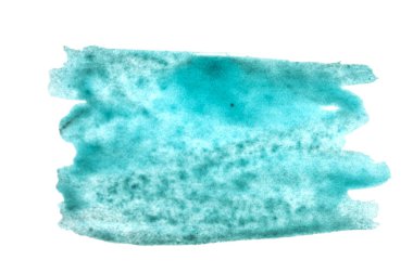mavi mürekkep arka plan beyaz kağıt üzerinde fırça tarafından boyalı