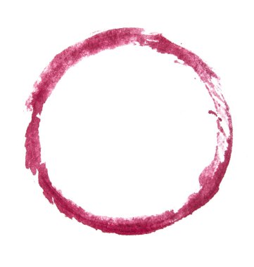 Yuvarlak daire kare bir boya vuruş ile yapılan bir tasarım öğesi olarak