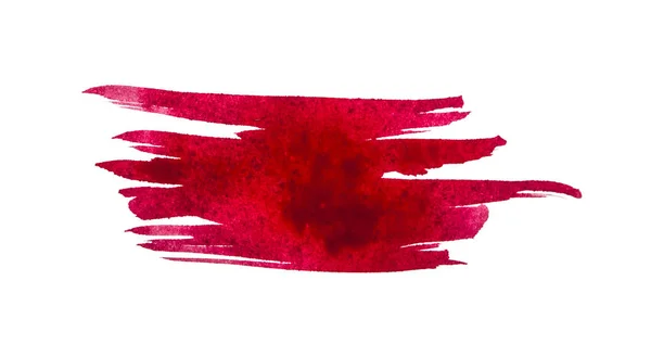 Red Ink Background Painted Brush White Paper — Stock Photo, Image