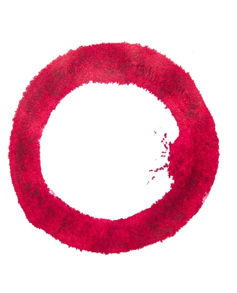 Quadro Círculo Redondo Como Elemento Design Feito Com Curso Pintura — Fotografia de Stock