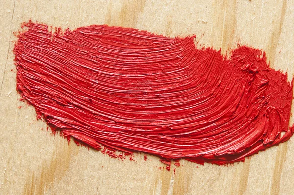 Rote Farbe Auf Altem Holzgrund — Stockfoto