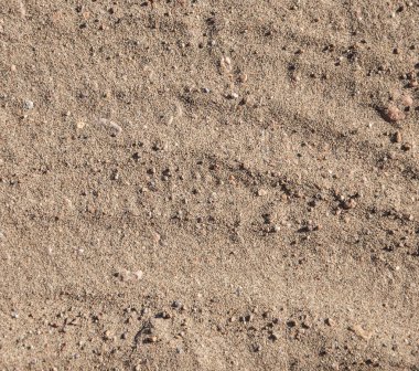 Üstten Görünüm kumlu Beach. Arka plan kopya alanı ve görünür kum doku ile.