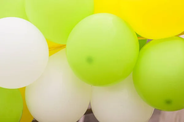 Colorful Balloon Background Pattern Background Green Yellow — Stock Photo, Image