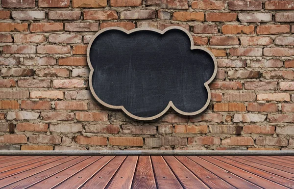 Cloud Paper Brick Wall Background Your Text — Stock Photo, Image