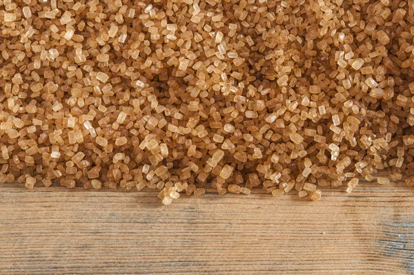 Closeup Brown Sugar Crystals Sugar Cane — Stock Photo, Image