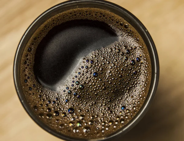 Kahve Köpüğü Aşırı Kapatın Makro Doku Arka Plan — Stok fotoğraf