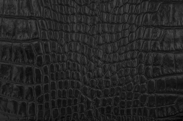 Fondo Cuero Negro Texture Black Cuero Oscuro — Foto de Stock