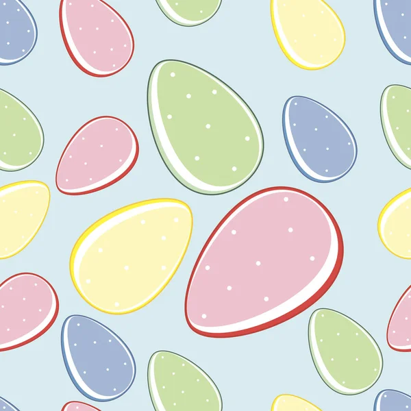 Los huevos de Pascua sobre el fondo - la textura transparente . — Archivo Imágenes Vectoriales