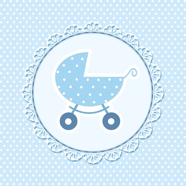 Baby douche kaart vectorillustratie — Stockvector