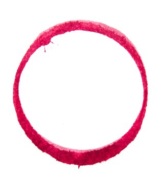 Yuvarlak daire kare bir boya vuruş ile yapılan bir tasarım öğesi olarak