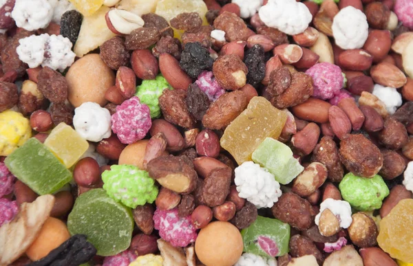 Mix of different dried fruits — Stock Photo, Image