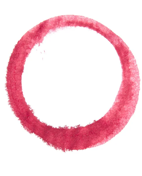 Rund cirkel ram som ett designelement, gjord med en paint-stroke — Stockfoto