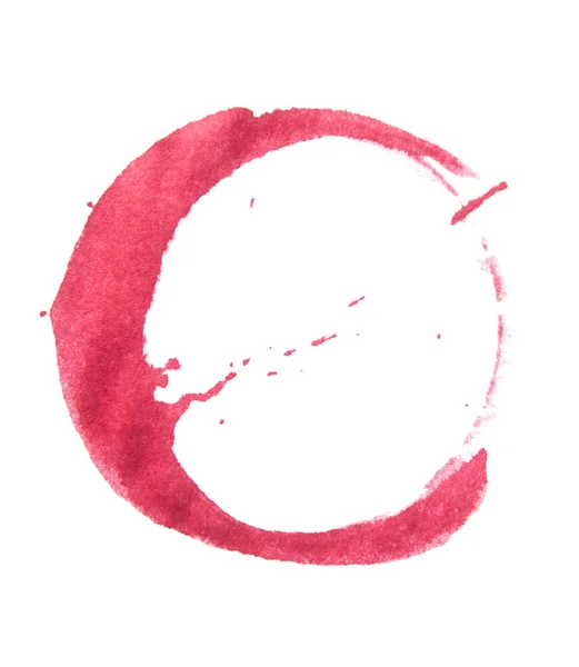 Cadre rond en forme de cercle comme élément de conception, réalisé avec un trait de peinture — Photo