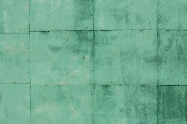 Schmutzige grüne Metallplatte Textur für Hintergrund — Stockfoto