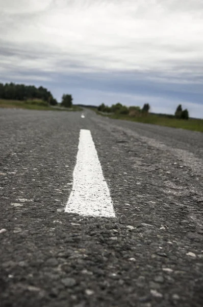 Asphalt road close up photo — Stock Photo, Image