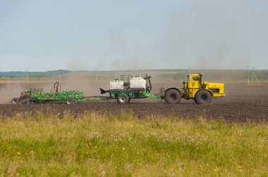 Buğday tanelerini toplayan birleş-hasat çırçıt. Tema agricultu olduğunu