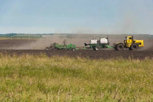 Buğday tanelerini toplayan birleş-hasat çırçıt. Tema agricultu olduğunu