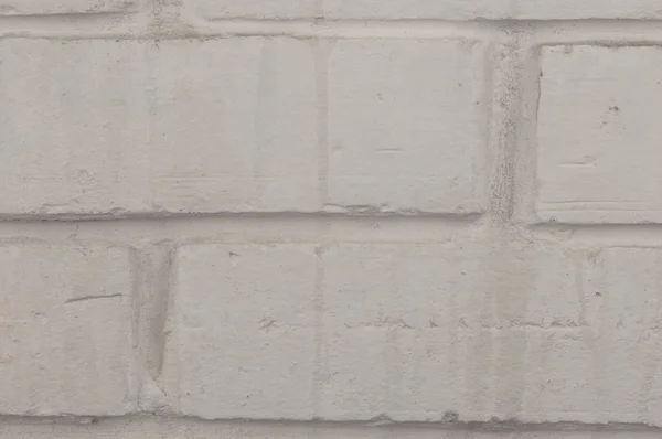 Τοίχος από τούβλα από λευκό ζωγραφισμένο τούβλα κοντινό-up — Φωτογραφία Αρχείου