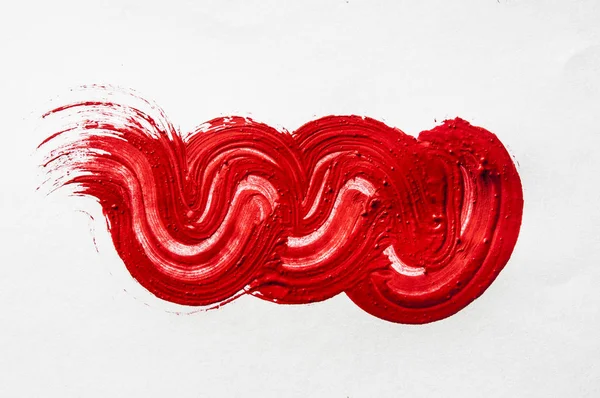 Kırmızı Soyut Vuruş. Renkli raster suluboya fırça darbesi — Stok fotoğraf