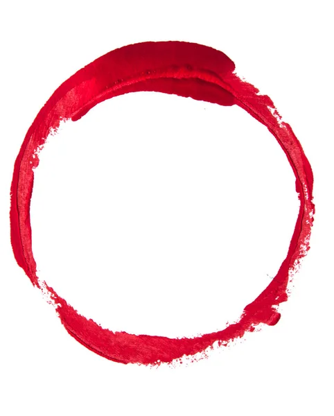 Round circle frame as a design element, made with a paint stroke — Stock Photo, Image