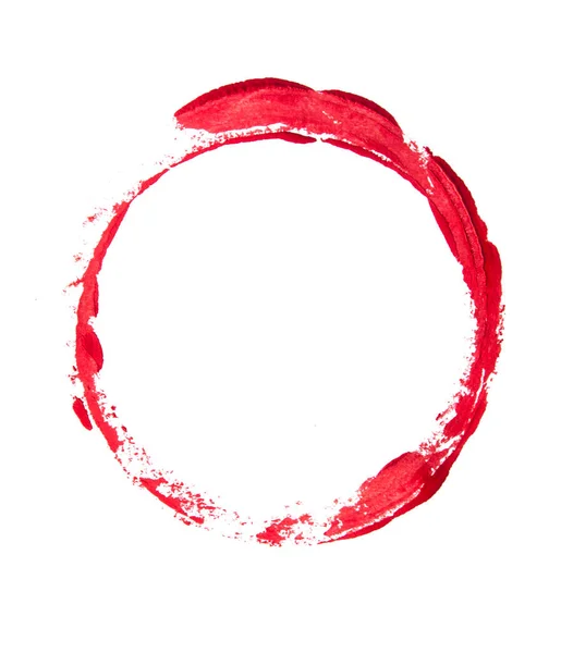 Круглый круг как элемент дизайна, выполненный мазком краски — стоковое фото
