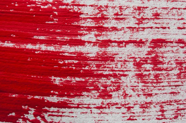 Pincelada abstracta roja sobre fondo blanco — Foto de Stock