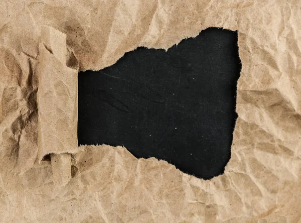 Papel Rasgado Quadro Negro Espaço Para Cópia — Fotografia de Stock