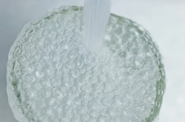 Pouring Water Glass — Stock Photo, Image