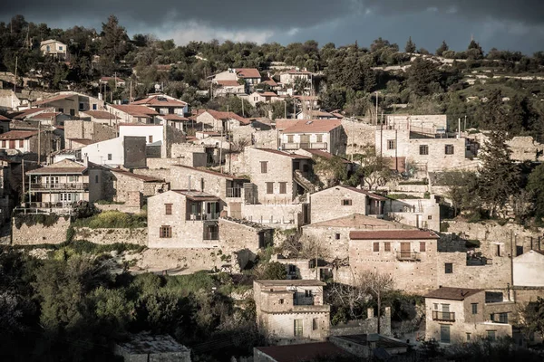 Vista Aldeia Vouni Distrito Limassol Chipre — Fotografia de Stock
