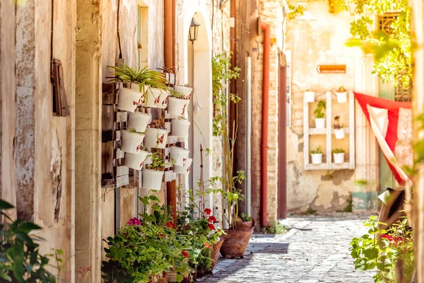 Rua Estreita Acolhedora Aldeia Pano Lefkara Larnaca District Chipre — Fotografia de Stock