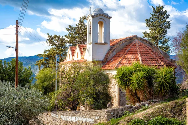 Εκκλησία Του Αγίου Ιωάννη Του Προδρόμου Χωριό Κέδαρες Επαρχία Πάφου — Φωτογραφία Αρχείου