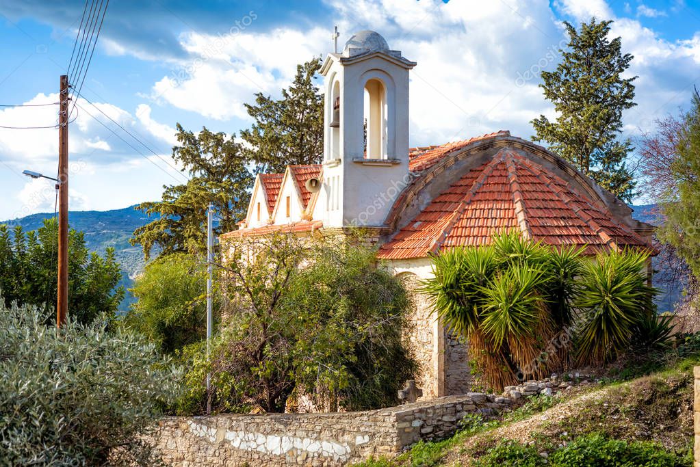The Church of St. John the Forerunner. Kedares Village. Paphos District, Cyprus
