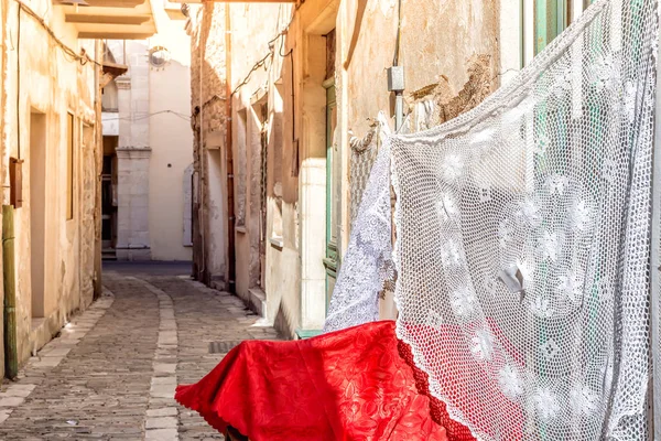 Tranquillo Villaggio Strada Pano Lefkara Distretto Larnaca Cipro — Foto Stock