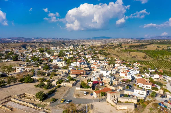 Kouklia Köyü Yükseltilmiş Görünümünü Baf Bölgesi Kıbrıs — Stok fotoğraf