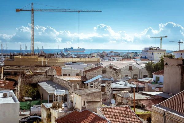 Vista Del Puerto Viejo Costa Limassol Chipre —  Fotos de Stock