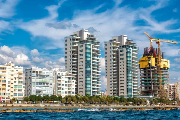 Limassol Strandpromenade Mit Wohnhochhäusern Zypern — Stockfoto