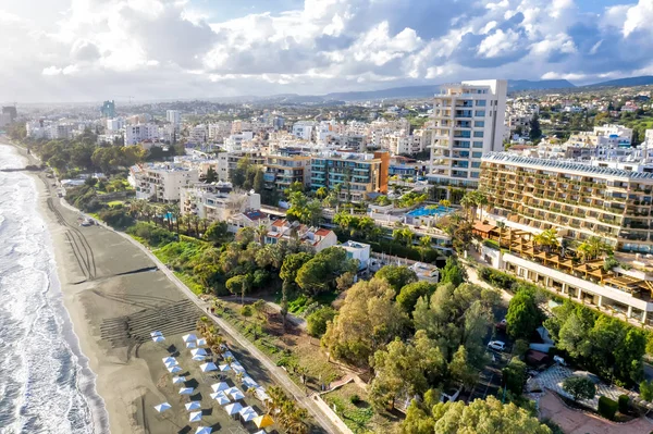 Vista Aérea Ciudad Limassol Famoso Complejo Turístico Chipre —  Fotos de Stock