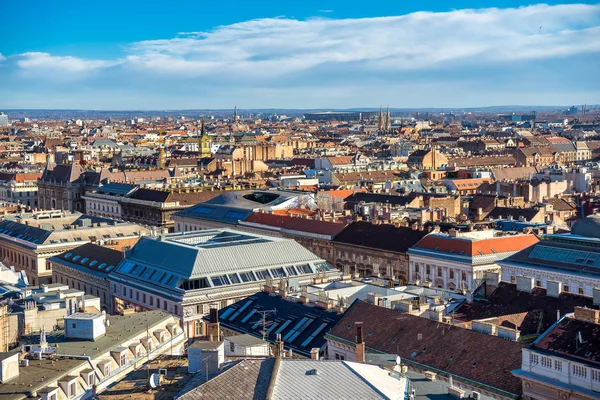 Hög Synvinkel Budapest Stadsbild Budapest Ungern — Stockfoto