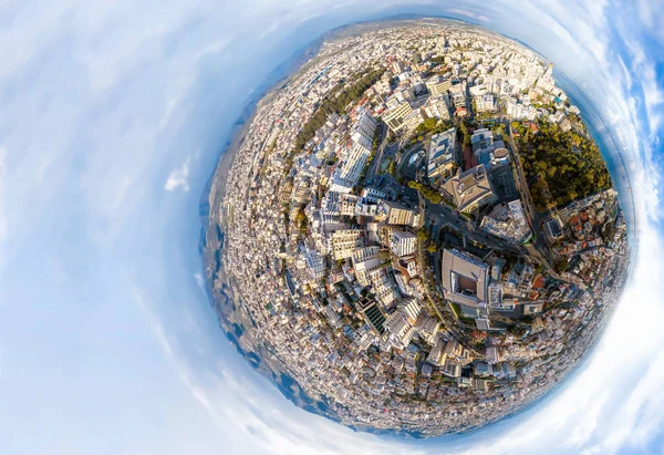 Petite planète. Vue aérienne de Limassol Centre-ville. Chypre — Photo