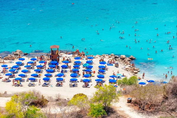 View Konnos Bay Beach Protaras Famagusta District Cyprus — Stock Photo, Image