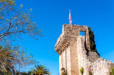 Bellapais Abbey harabeleri. Kyrenia Bölgesi, Kıbrıs