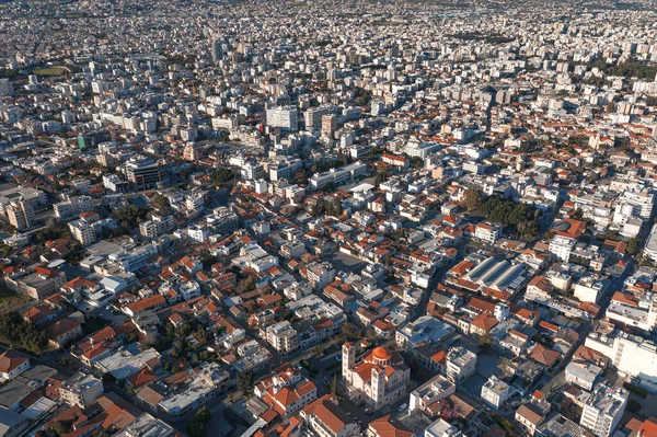 Limasol kentinin yüksek açılı manzarası, Kıbrıs