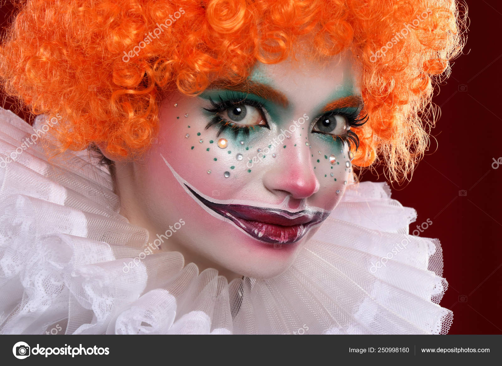 Cute Red Haired Clown Stock Photo C Novoselov 250998160