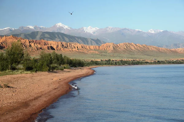 Lac Issyk-Kul. Kirghizistan . — Photo