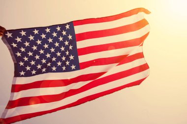Günbatımı Amerikan bayrağı